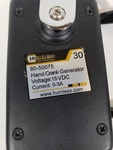 Humless Hand Crank Generator Portable High Efficiency 30W V= 15 Vdc, 0-3 Amps. Fixed Price $89.97.