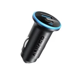 Anker 323 Slim Car Charger 52.5W Fast Usb-a Usb-c Black 2-PORT. Fixed Price $12.99.