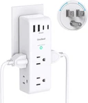 Surge Protector Outlet Extender With Rotating Plug - One Beat 6 Ac Multi. Fixed Price $17.83.
