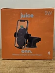 Onn. Wireless Charging Car Dash Mount 5W, Opened Box, Preowned. Fixed Price $14.99.
