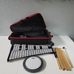Tama Bell Kit With Stand, Drum Pad, Mallets, Rolling Bag. Fixed Price $126.32.