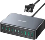 Usb Charger Block 480W Ports Charging Station Pd 100W Type Gan Fast Rocoren. Fixed Price $89.99.