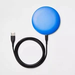 Heyday Qi Enabled Wireless 5W Charging Pad With Micro Usb Cable, Blue, Open Box. Fixed Price $8.30.