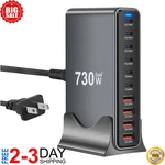 730W Usb Charger Block, 10 Port Fast Charging Station For Multi Devices,. Fixed Price $42.99.