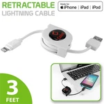 Cellet Retractable Apple Mfi Certified Lightning Charging / Data Cable. Fixed Price $14.99.