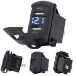 Dual Usb Charger Led Voltmeter Rocker Switch Style For Marine Boat Utv Rzr 12V. Fixed Price $16.90.