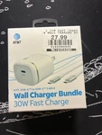 At&t Fast Bundle 20W Usb-c Wall Charger + 4FT To Cable. Fixed Price $11.99.