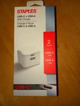 Staples Usb-c + Usb-a White Wall Charger Ports (52340-US) Phone Tablet. Fixed Price $19.99.
