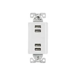 Eaton Charging Station Receptacle White Amp Usb-a 7750W-KB-LW 4-PORT. Fixed Price $12.00.