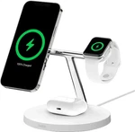 Belkin Boostcharge Pro 3-IN-1 Wireless Charging Stand W/ Magsafe White. Fixed Price $49.99.