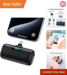 Lightweight 5000MAH Pd Fast Charger - Perfect Mini Power Bank For Commuting. Fixed Price $31.99.