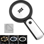 Moko Magnifying Glass With Light, 30X Handheld Large 18LED. Fixed Price $18.47.