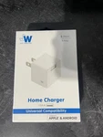 Just Wireless 1.0A/5W 1-PORT Usb-a Home Charger White. Fixed Price $8.99.