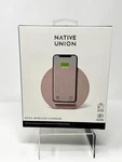 New Sealed Native Union Wireless Charger Iphone Qi Fabric Rose Pink DOCKW02. Fixed Price $34.00.