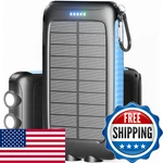 Solar Charger Power Bank 49800MAH Portable 15W Fast Charging With QC3. Fixed Price $42.97.