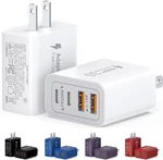 40W Usb Charger Block, 2-PACK 4-PORT Type Fast Charging Brick Dual Pd&qc Wal. Fixed Price $15.19.