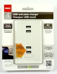WP4UWR Rca Wall Plate Charger With Usb Ports, 2X 2.1 For Phone Fast. Fixed Price $18.36.
