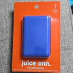 Juice Onn. Portable Battery 4000MAH Blue For Smartphones Tablets Usb. Fixed Price $19.00.