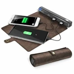 Roll-up Travel Portable Charger Power Bank, Phone With 4 Usb. Fixed Price $34.99.
