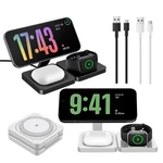 Us 3IN1 Fast Magnetic Wireless Charger For Apple Watch ULTRA3/2 S11 Iphone 17 16. Fixed Price $16.99.