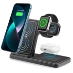 Wireless Charging Station 3-IN-1 Standard 15W Fast Mag-safe Charger Black. Fixed Price $16.99.