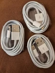 3 New Usb Power Cord Charger Electric Cable Charging And Data Plug For Iphone. Fixed Price $9.90.