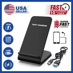 Fast Wireless Charging Stand Dock Charger For Iphone 11-17 Samsung Phones. Fixed Price $30.99.