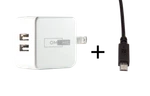 2-PORT Wall CHARGER+15FT-MICRO-USB Cable For Blackweb Soundboom Ii (BWA19AAS05C). Fixed Price $11.99.