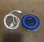 Samsung Qi Wireless Fast Charger Charging Pad - Blue. Fixed Price $12.99.