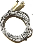 25 Pack Braided White & Black Charger Cable Cord 6 Ft. Micro Usb To. Fixed Price $25.00.