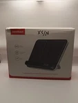 Dual Wireless Charger Stand, Swanscout 504, Foldable Charging Black. Fixed Price $39.95.