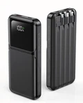 Ronegn Portable Charger With Built In Cable - Power Bank Fast 10000MAH, Black. Fixed Price $34.90.