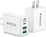 Usb Charger Block, 2PACK 40W 4-PORT Type Fast Charging Dual Pd Powe.... Fixed Price $15.16.