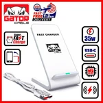 35W Wireless Charger Stand Pad Fast For Samsung Iphone Lg Universal. Fixed Price $13.99.