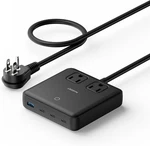 100W Usb Charging Station W/ Ac Outlets 6-IN-1 Charger Block For Travel. Fixed Price $82.14.