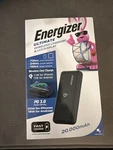 Energizer 20,000 Mah Ultimate Wireless Pd Portable Charger & Lcd Screen Open Box. Fixed Price $25.00.