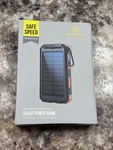 Compass Solar Power Bank Carabiner Flashlight Phone Charger- Indicator. Fixed Price $29.00.