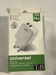 European Usb Fast Wall Charger, 4.8AMP 24W Universal White (220-240V). Fixed Price $9.00.