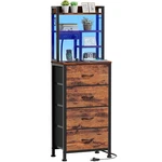 Furnulem Tall Stand, Led With Charging Station Usb Ports.... Fixed Price $102.56.