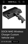 Sighill Dock M4 Car Wireless Charger Unit For Bmw/new In Box. Fixed Price $20.00.