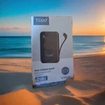 White TG90 Mini Power Bank 4500MAH Portable Charger With Built Cable. Fixed Price $19.95.