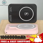 Wireless Power Bank Backup Fast Portable Charger External Battery 1000000MAH. Fixed Price $13.91.