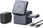 Anker 3-IN-1 Foldable Wireless Charger Cube Fast Iphone Iwatch Airpods. Fixed Price $75.61.