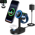 Hevanto 2026 3 Wireless Charging Station For Apple Magsafe Charger, 15W Fas. Fixed Price $35.95.