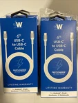 (4)JUST Wireless Durable 6 Ft. Usb Home Charger 12 Watts 2.4 For Android New!. Fixed Price $10.00.