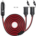 Dc 12V/24V To Car Cigarette Lighter Splitter Power Charger Adapter, 6.6FT. Fixed Price $14.76.