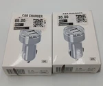 Gems Car Charger Dual Usb Gray 2.1A Fast Compact Adapter Nos Read. Fixed Price $7.20.