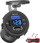 12V Usb Outlet, Cigarette Lighter Replacement With Voltmeter, Dual QC3.0. Fixed Price $27.18.