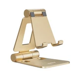 Nulaxy Dual Folding Cell Phone Stand, Fully Adjustable Foldable Desktop. Fixed Price $15.99.