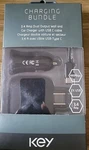 Key Charging Bundle 3.4 Amp Dual Output Wall And Car Charger With Usb-c Cable. Fixed Price $11.99.